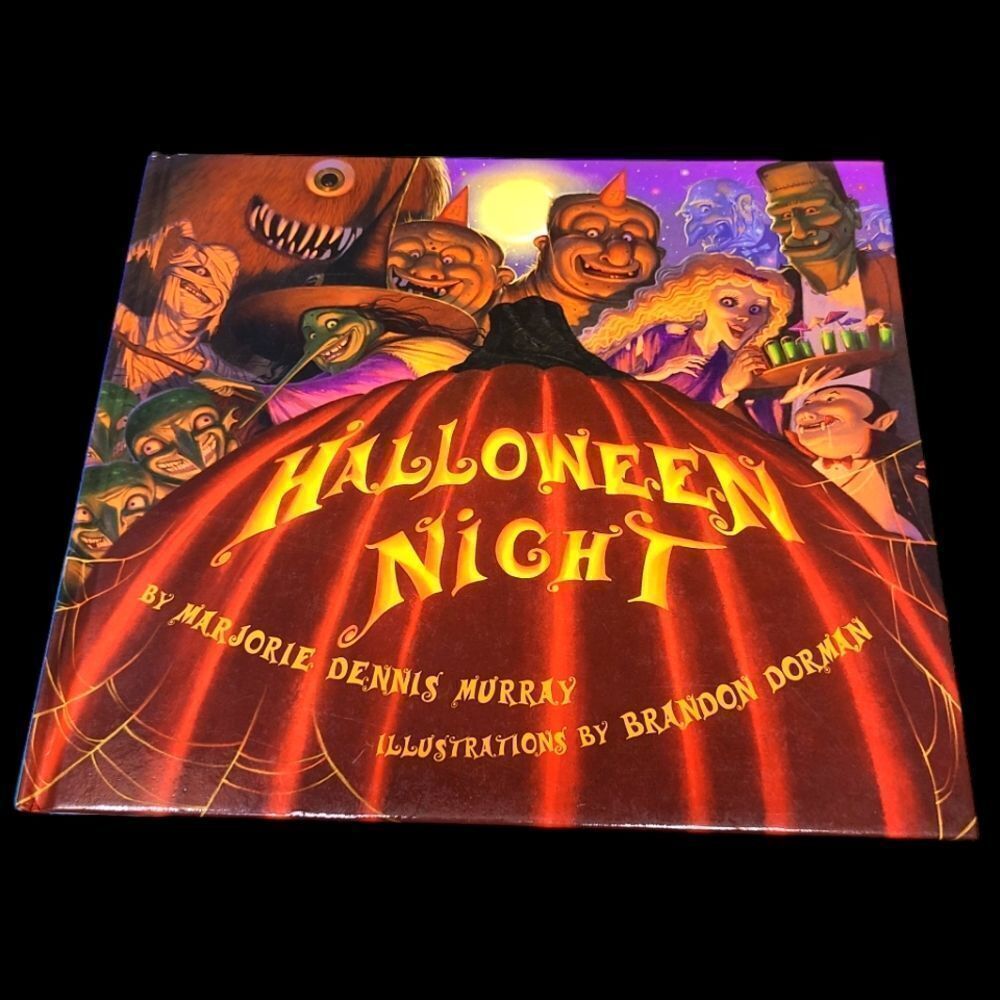 Halloween Night Hardbound Book For Kids Ages 5-9 Gorgeous Artwork Rhyming Text